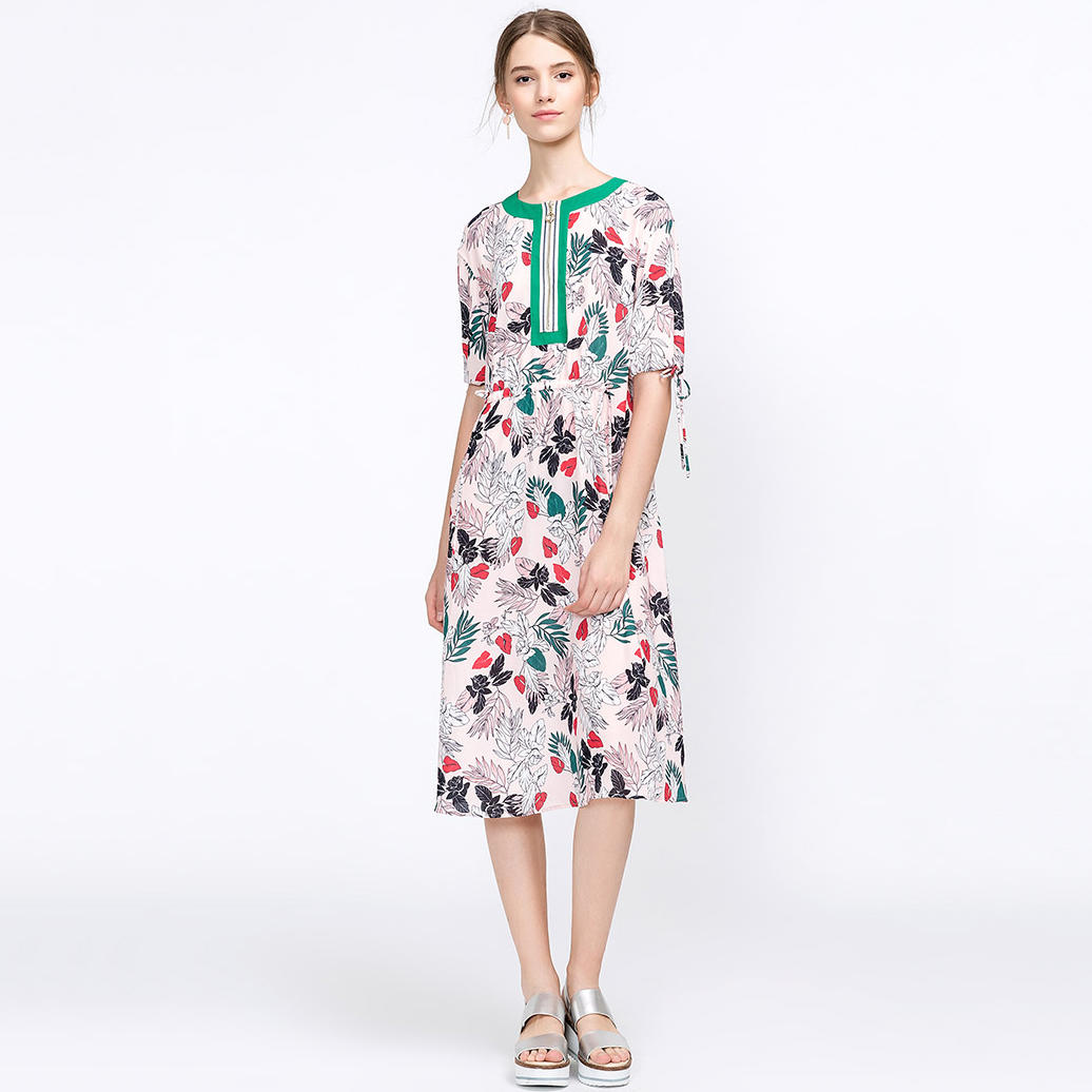 Custom Printing Woman Dress Summer